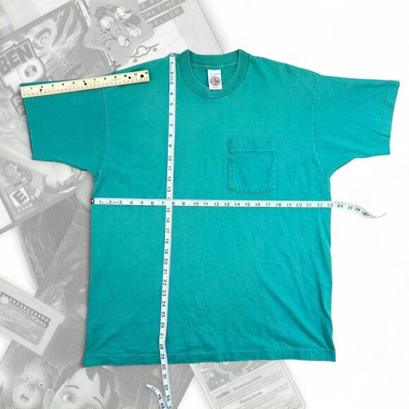 90’s Munsingwear World Class Comfort Blank Pocket Tee - Picture 3 of 6